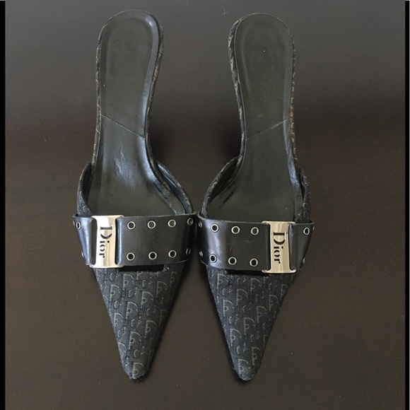 dior black mules